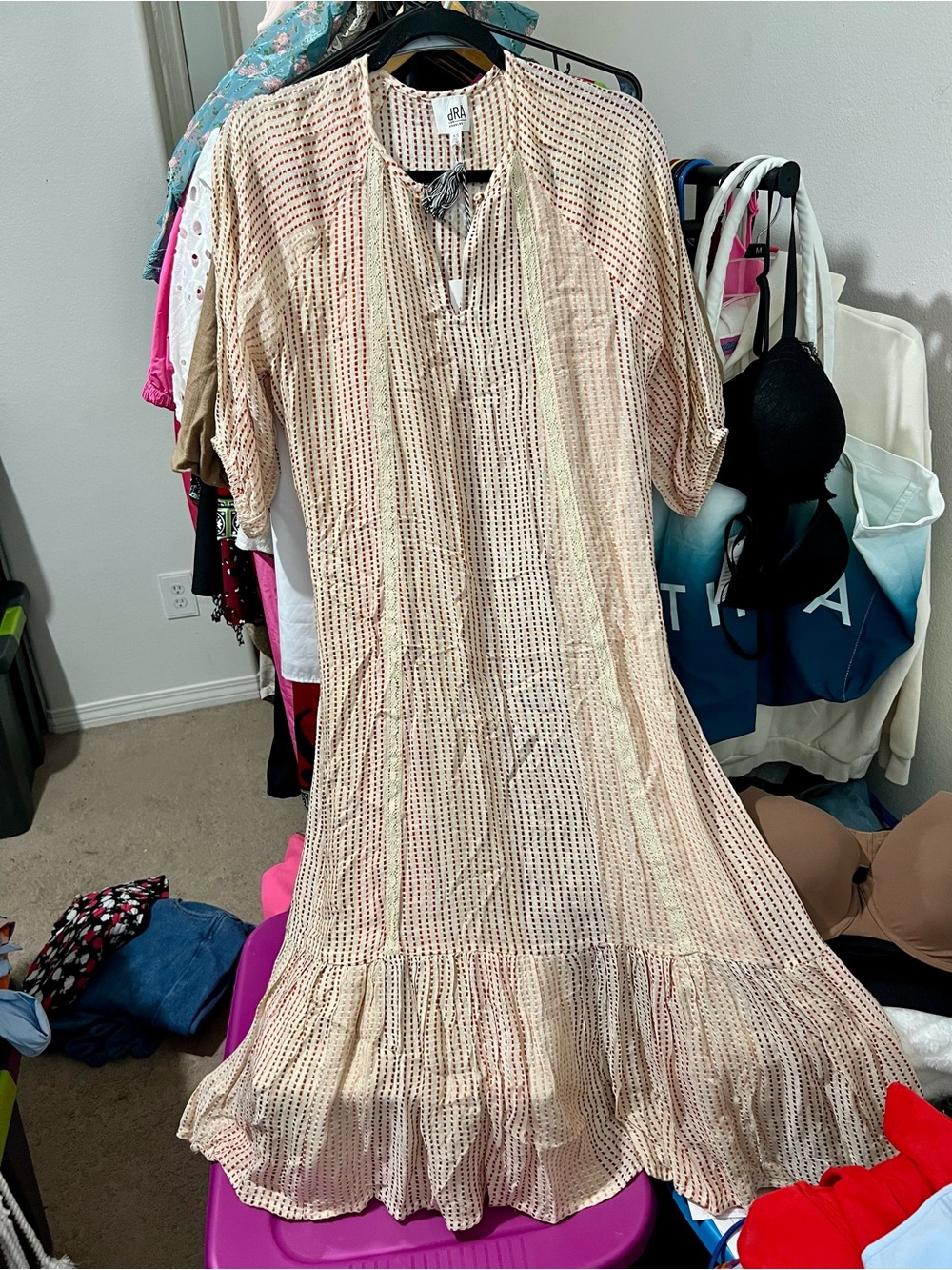 dRA Los Angeles  Boho Style Striped Maxi Dress